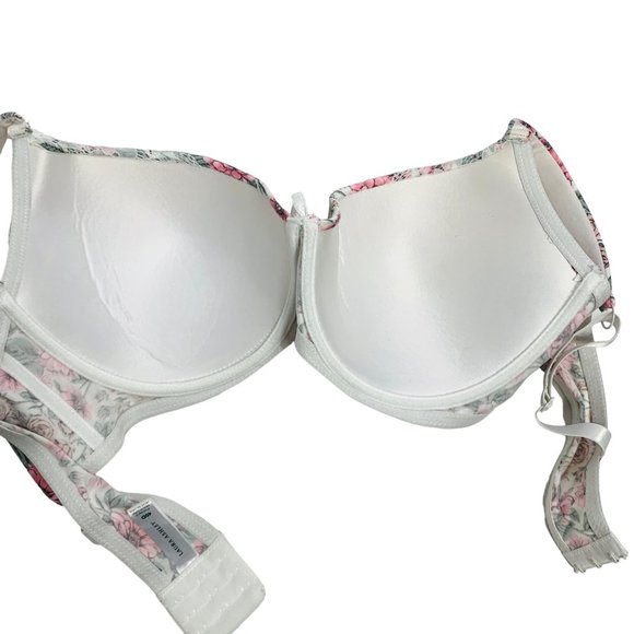Laura Ashley Full Figure Bra Sz 40D Floral Print Comfort Strap Extra Cushion - Picture 6 of 10